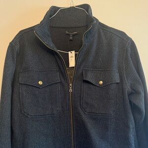 Banana Republic Navy Zip-Up Jacket